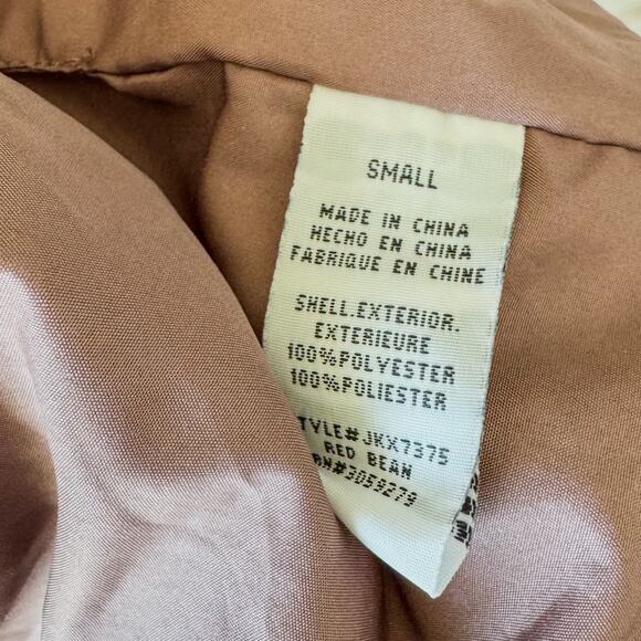 Thread & Supply Dusty Rose Sherpa Lined Snap Front Collared Vest, Women's Small - Picture 6 of 10